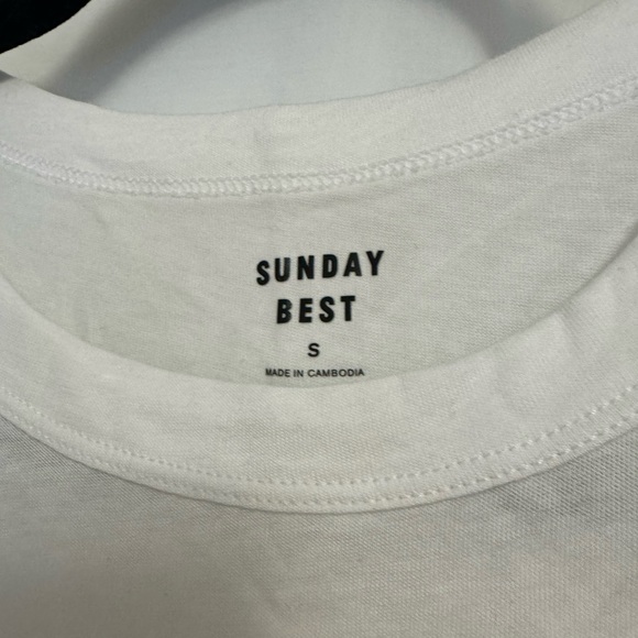 Aritzia White French Bulldog T-Shirt - Picture 3 of 3